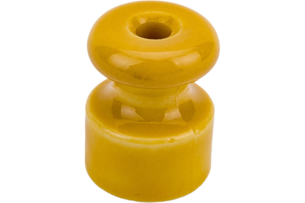 Качественная картинка Ретро изолятор Мезонин, фарфор, коллекция Новая Голландия, D18,5х24мм, песочное золото