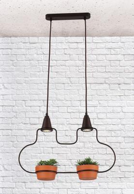 LOFT IT Подвесные светильники  2xG5.3x5W 570x130 H 1250 Металлическая арматура, цвет - кофейный золо