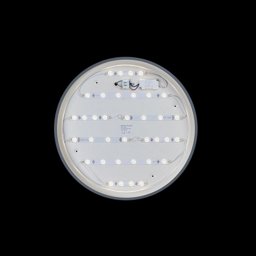 Качественная картинка LOFT IT Потолочный светильники 36 Вт D500*70мм серый пластиковый (арт. 10001/36 Grey)