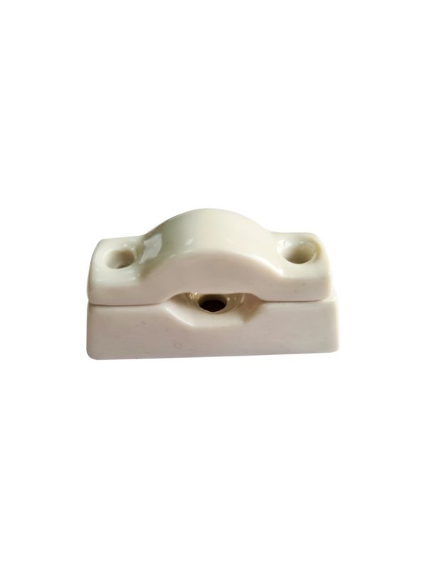 Качественная картинка Универсальный керамический крепеж для кабеля, провода Леанза, цвет bianco (белый)