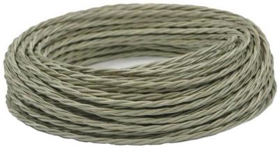 Ретро провод витой Interior wire титановый шелк Ретро провод витой Interior wire титановый шелк