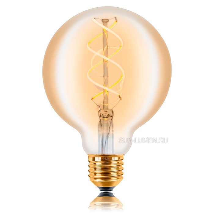 Качественная картинка Лампочка LED Sun Lumen, E27 (60W), золотая, арт. 057-363