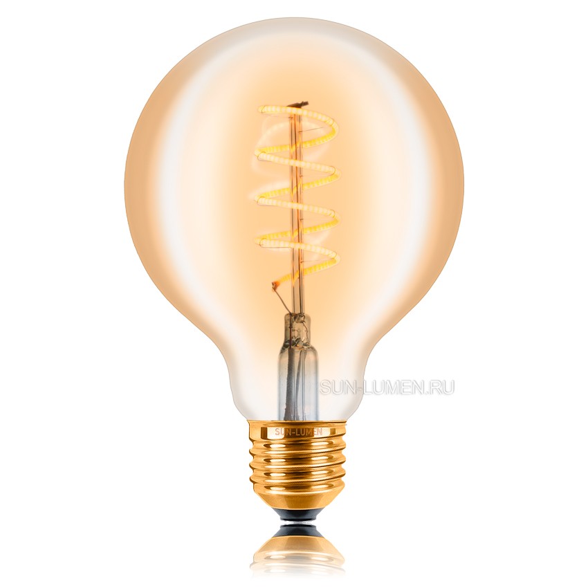Качественная картинка Лампочка LED Sun Lumen, E27 (5W), золотая, арт. 056-984