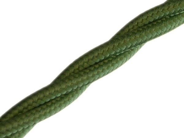 Качественная картинка Ретро провод витой Villaris зеленый