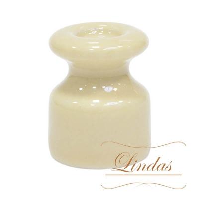 Изолятор Lindas, керамика, слоновая кость