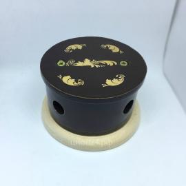 Ретро распределительная коробка ЦИОН, D 80, магия золота