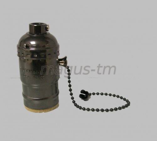 Качественная картинка Патрон E27 Interior Electric, алюминий, черный