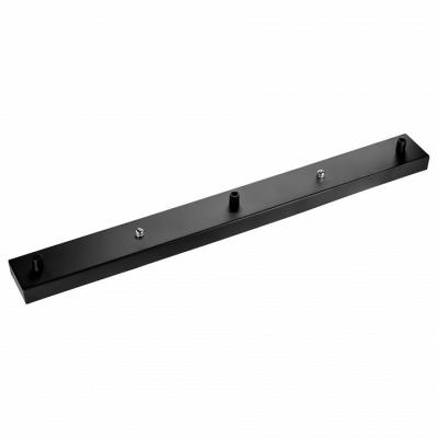 Потолочная база Sun Lumen, прямоугольная, 3 выхода, черный матовый (арт. 058-469)