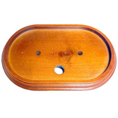 Ретро подложка Interior Electric для двухместной розетки "Арбат", дерево, орех