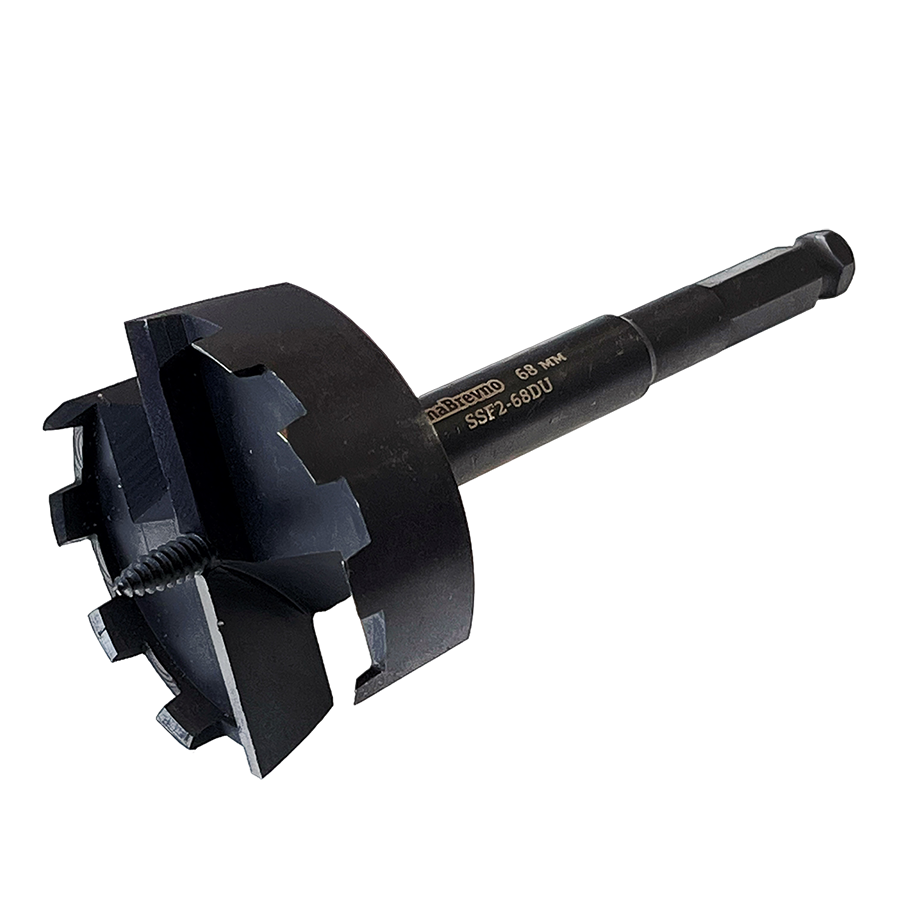 Качественная картинка Самоподающее (винтовое) сверло Форстнера 68 мм по дереву, naBrevno, двухзаходное