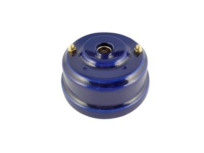 Ретро розетка ТВ Леанза фарфор, azzurra (лазурный), золотистая фурнитура