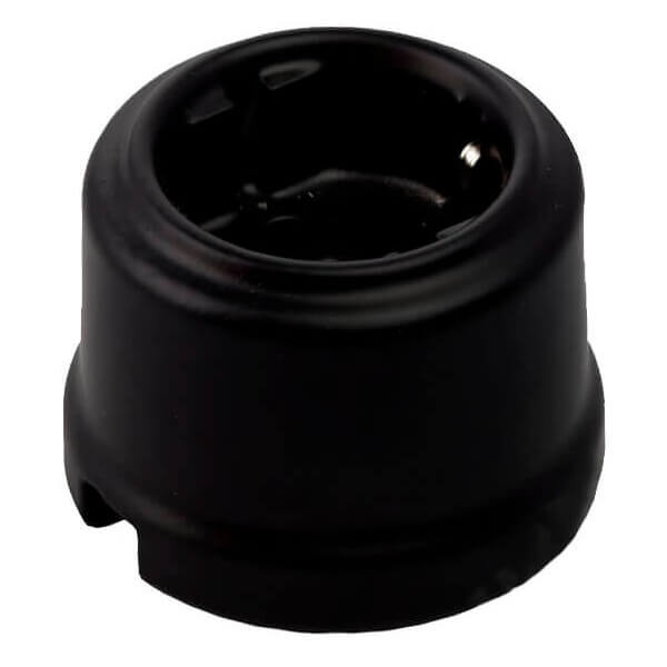 Качественная картинка Ретро розетка электрическая Retrika керамика матовый черный