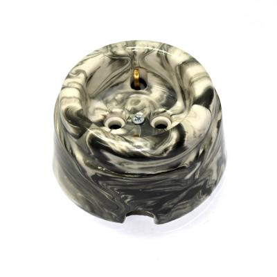 Ретро розетка электрическая Interior Electric, серия "Арбат", керамика, с/з 16А, мрамор Ретро розетка электрическая Interior Electric, серия "Арбат", керамика, с/з 16А, мрамор