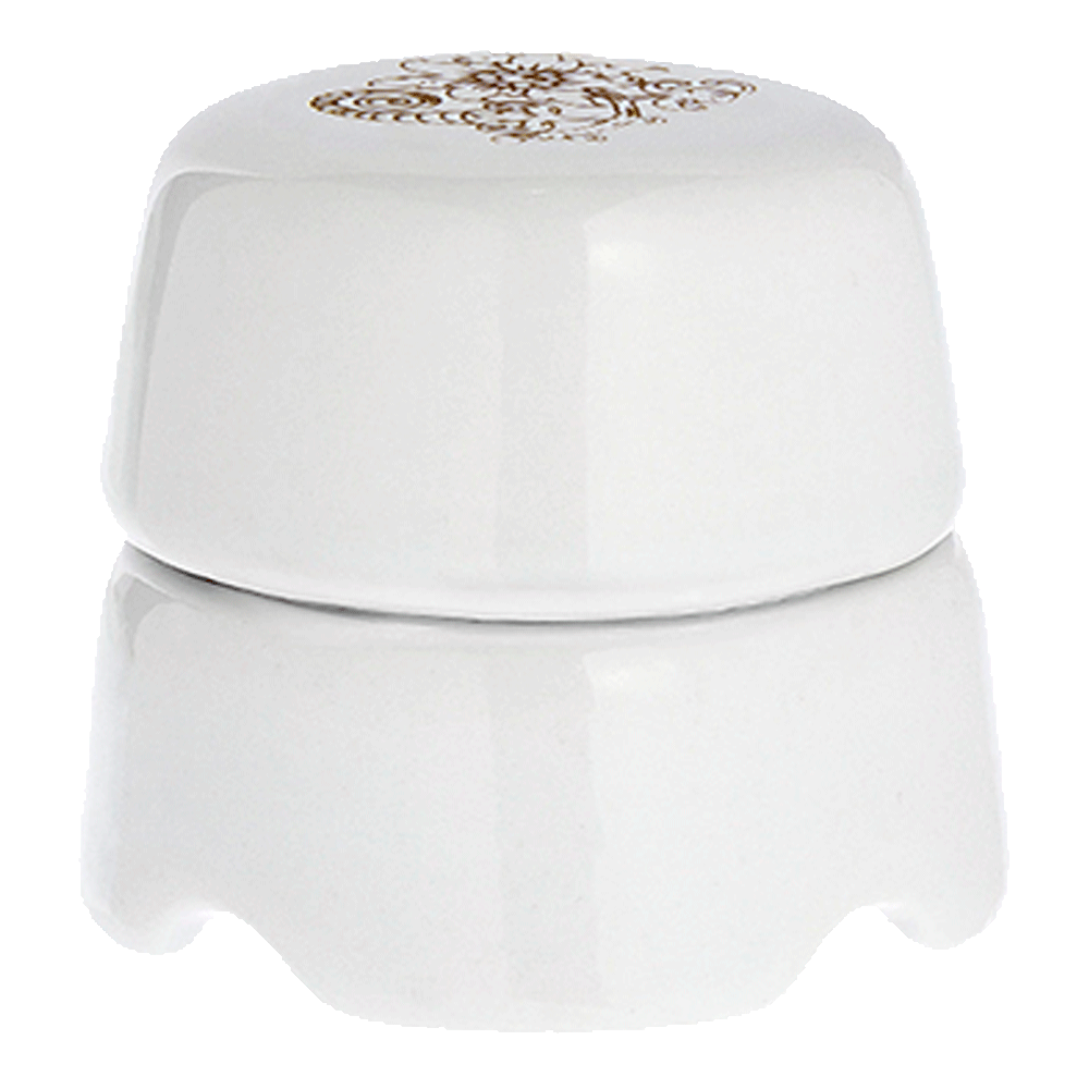 Ретро коробка распределительная Salvador, фарфор, белый, коллекция "Узор"