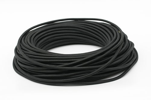 Качественная картинка Ретро провод декоративный круглый Interior wire черный