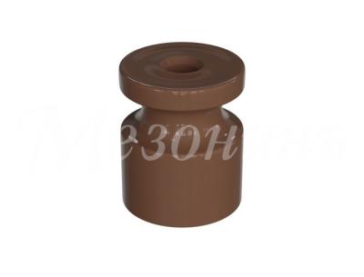 Ретро изолятор Мезонин, коллекция Усадьба, пластик, D20х24мм, какао