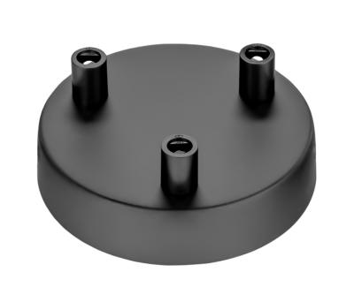 Потолочная база Sun Lumen, диаметр 100 мм, высота 25 мм, цвет черный (арт. 058-476)