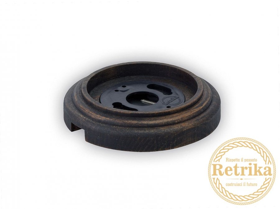 Ретро рамка Retrika, дерево, серия овал, состаренный черный