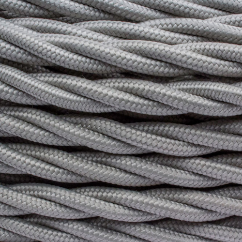 Качественная картинка Ретро провод витой Bironi титан матовый