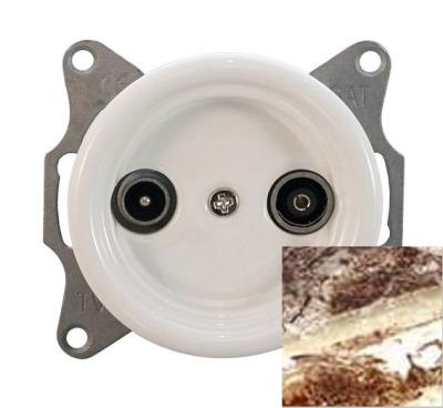 Ретро розетка ТВ Retrika, коллекция Colony, внутренний монтаж, керамика, мрамор Ретро розетка ТВ Retrika, коллекция Colony, внутренний монтаж, керамика, мрамор