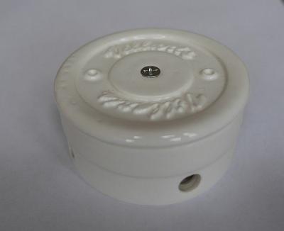 Ретро коробка распределительная Villaris, фарфор, белый