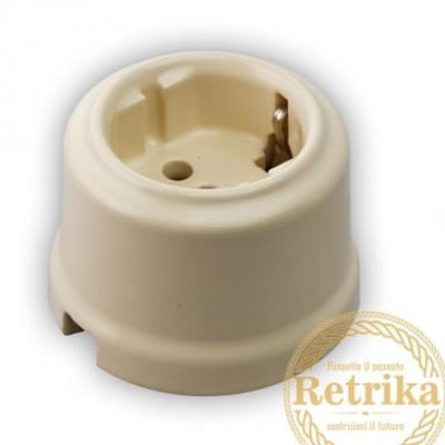 Ретро розетка ТВ Retrika керамика слоновая кость Ретро розетка ТВ Retrika керамика слоновая кость