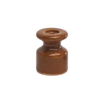 Изолятор Interior Electric, размер D24 х H19 мм, керамика, какао