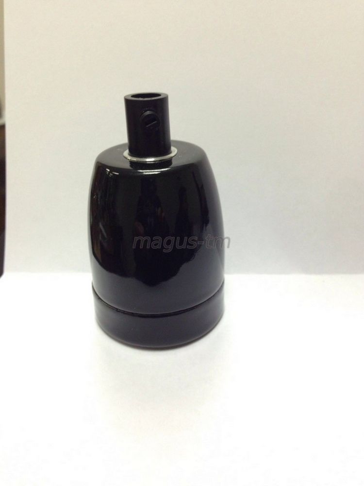 Качественная картинка Патрон E27 Interior Electric, керамика, черный