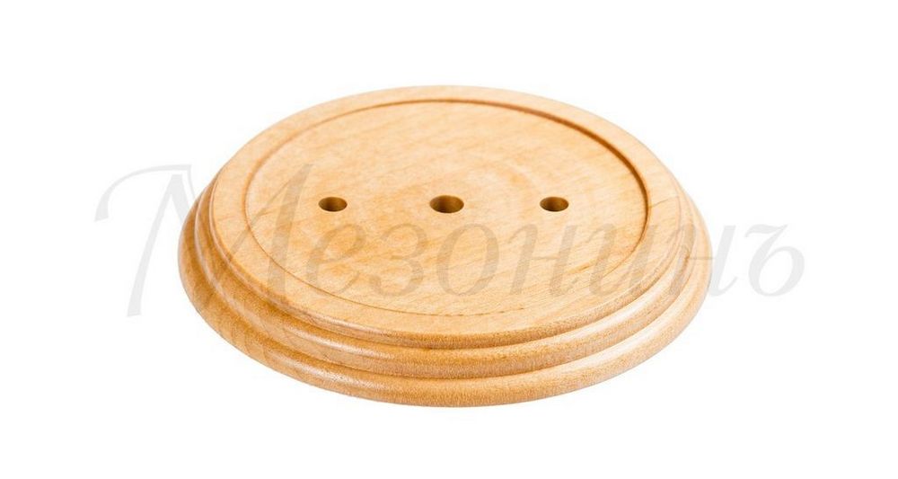 Ретро подложка Мезонин, коллекция Элегант, дерево, круглая, натуральное дерево