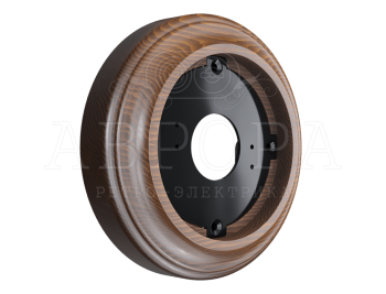 Ретро рамка Аврора, дерево, круглая, цвет тёмный дуб