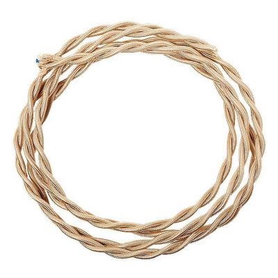 Ретро провод витой Salvador, марки ПВОнг, карамель