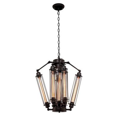 LOFT IT Люстры Подвесные люстры 8x40W Цоколь E27 D 520 H 570-1000 Металлическая арматура, цвет - чер