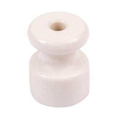 Ретро изолятор Мезонин, искусственная керамика, D18,5х24мм., белый