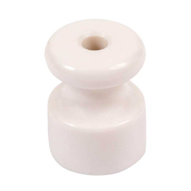 Качественная картинка Ретро изолятор Мезонин, искусственная керамика, D18,5х24мм., белый