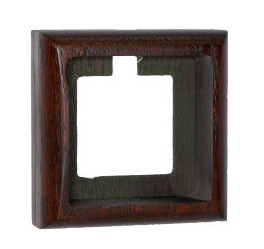 Ретро рамка Villaris, серия Plump, дерево, квадратная, наружный монтаж, темный дуб