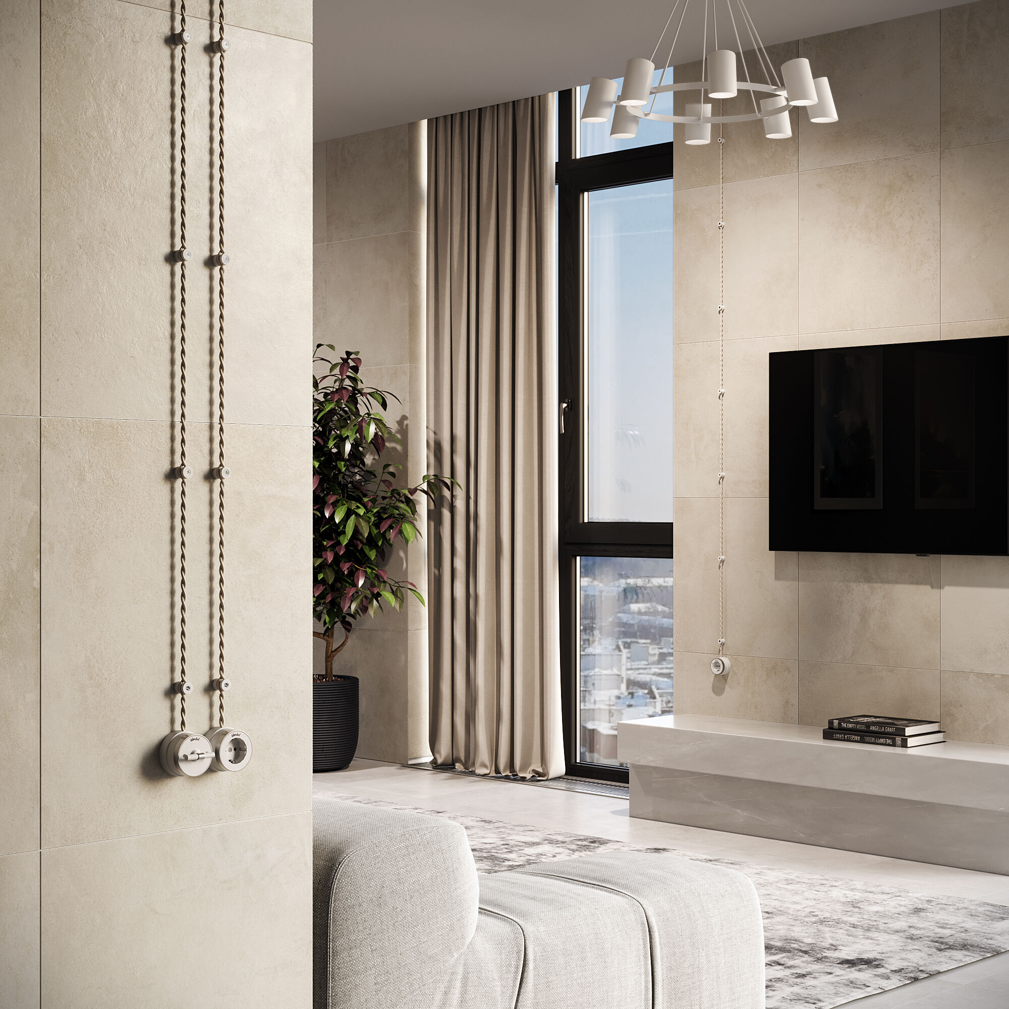 Качественная картинка Комплект изоляторов Werkel пластик 100 шт., слоновая кость матовый Vintage