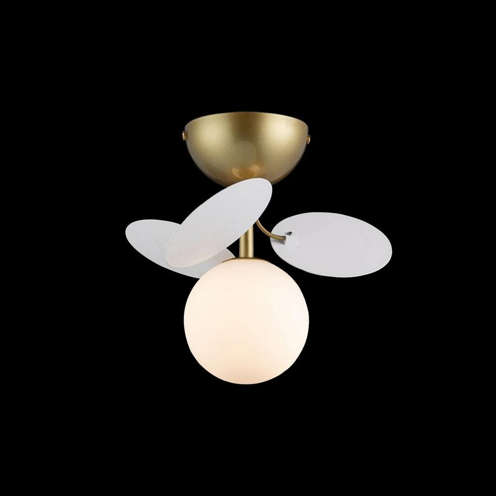 Качественная картинка LOFT IT Подвесной светильник, D260*230, 1 лама, золотой, металл/стекло, арт. 10008/1C white