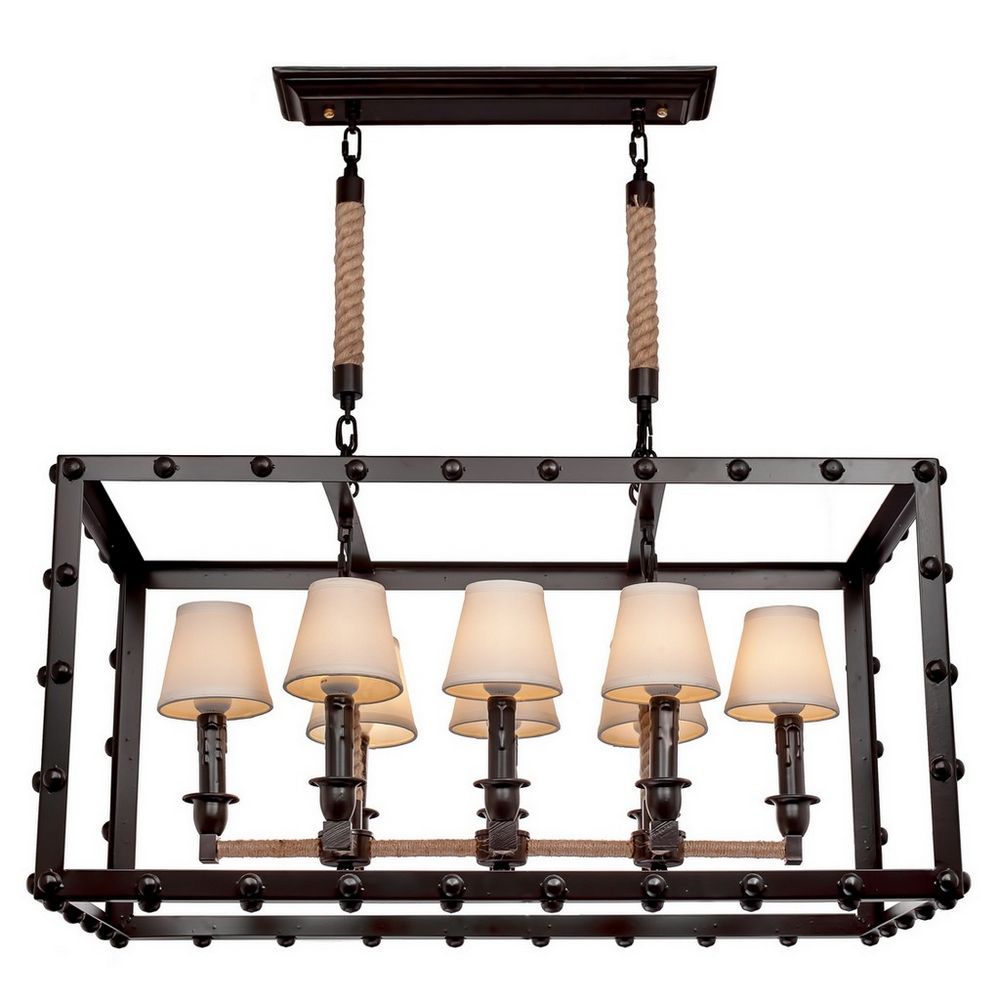 Качественная картинка LOFT IT Люстры Подвесные люстры 8x40W Цоколь E14 L 800 D 350 H 400 Металлическая арматура, цвет - те