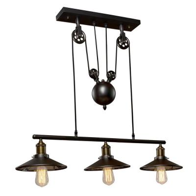 LOFT IT Подвесные светильники  3x60 Вт Цоколь E27 D 3x220 H 1500 Металлическая арматура цвета дымчат LOFT IT Подвесные светильники  3x60 Вт Цоколь E27 D 3x220 H 1500 Металлическая арматура цвета дымчат