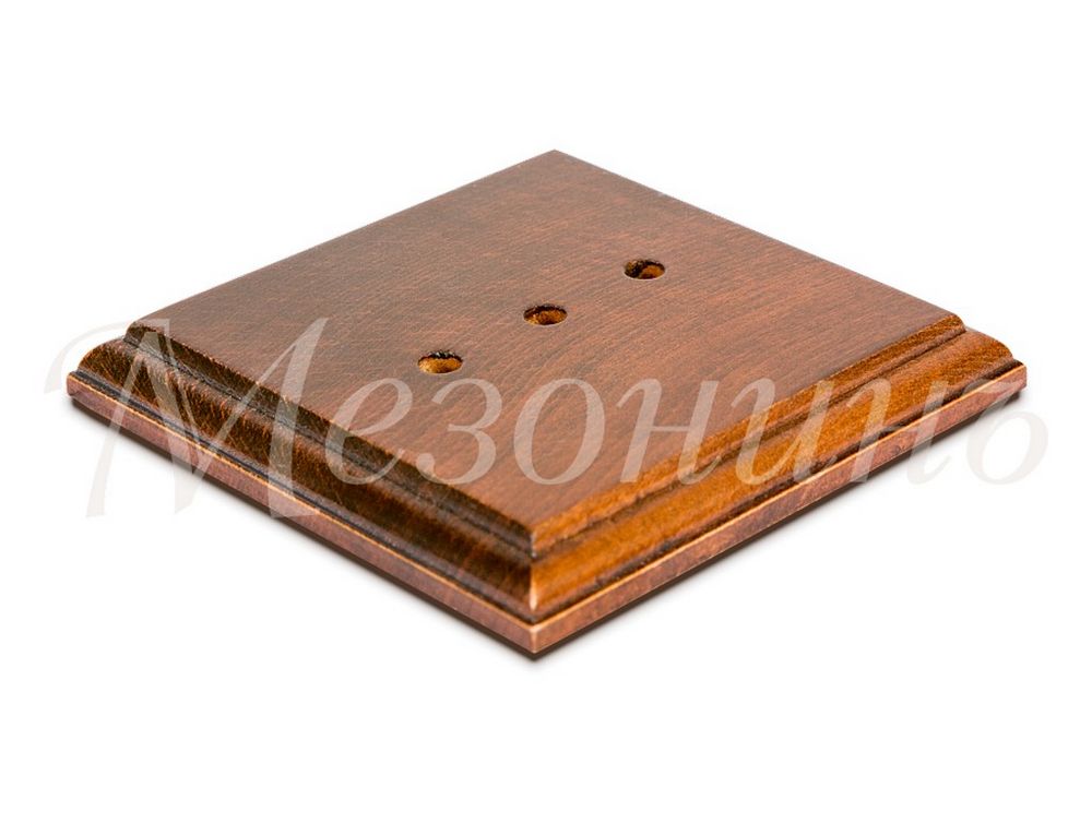Ретро подложка Мезонин, коллекция Престиж, дерево, квадратная, дуб темный