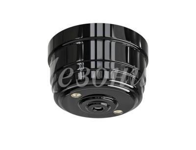 Корпус розетки потолочной Мезонин, коллекция Усадьба, D80, пластик, подъем.рамка, черный