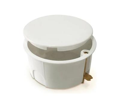 Коробка распределительная Greenel D80х40мм для полых стен, металл.зажим, скрытый монтаж, белый