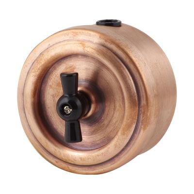 Ретро выключатель Retrika, коллекция Vintage Metal, медь Ретро выключатель Retrika, коллекция Vintage Metal, медь