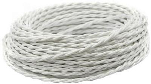 Ретро провод витой Interior wire белый