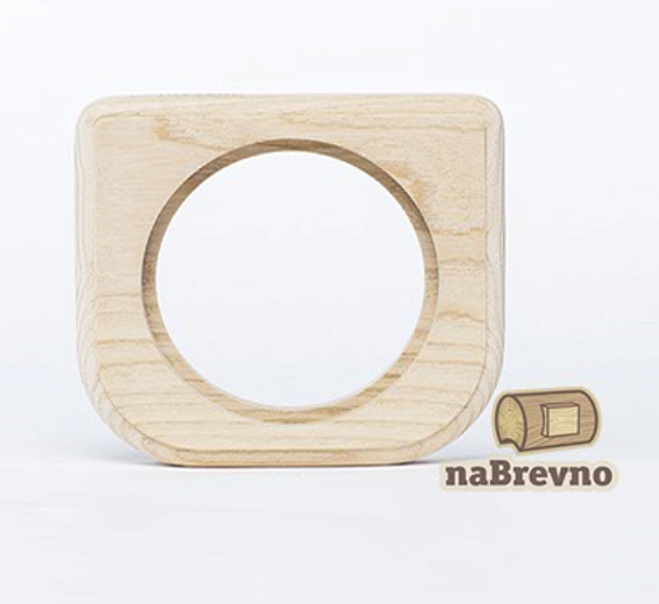 Ретро накладка на бревно naBrevno, Salvador+, фигурная, ясень