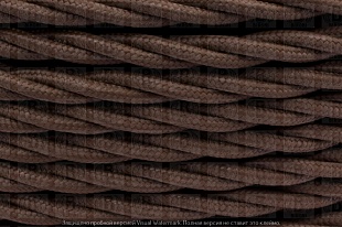 Качественная картинка Ретро провод витой Bironi коричневый матовый